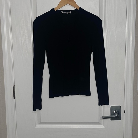 Joah Brown Black Long Sleeve Top - Picture 2 of 7